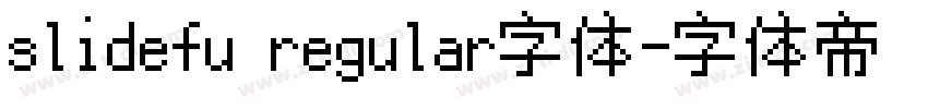 slidefu regular字体字体转换